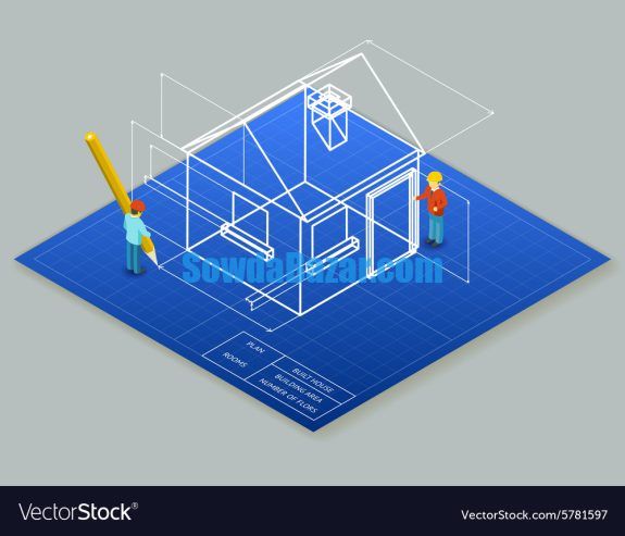 architectural-design-blueprint-drawing-3d-vector-5781597